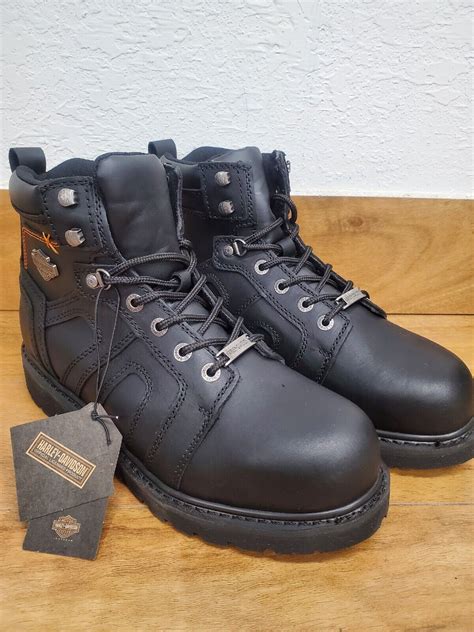 Harley Davidson Mens Chad St Ankle Boots Steel Toe Si Gem