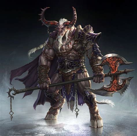 Минотавр | Fantasy monster, Concept art characters, Fantasy character ...