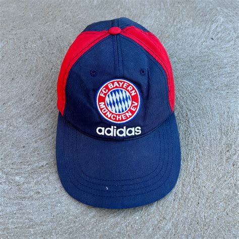 Vintage S Adidas Bayern Munich Embroidered Graphic Hat Fresh Flames