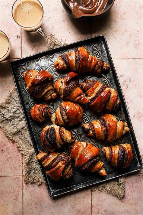 Easy Chocolate Puff Pastry Croissants Rugelach Recipe