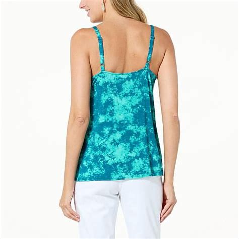 Colleen Lopez Lace Trim Adjustable Strap Knit Tank 20695771 HSN