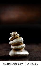 Stones Stacked Forming Zen Garden On Stock Photo Shutterstock