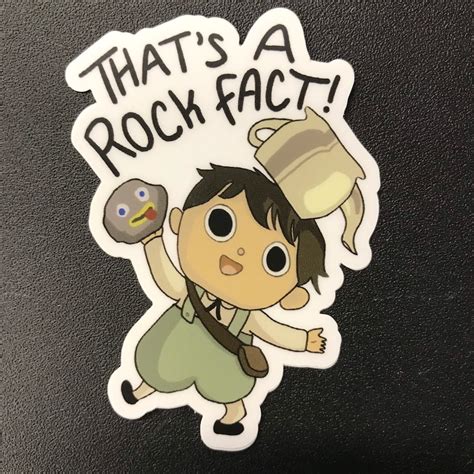 Greg Rock Fact Sticker Over The Garden Wall Etsy