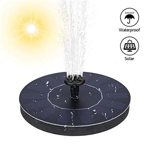 Mohoo Fontaine Solaire Pompe Eau Solaire Panneau Solaire Kit Pompe