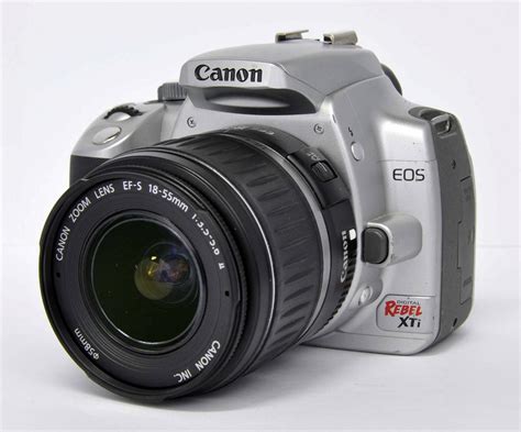 Canon Eos Digital Rebel Xti D Silver Mp Dslr Camera Kit W