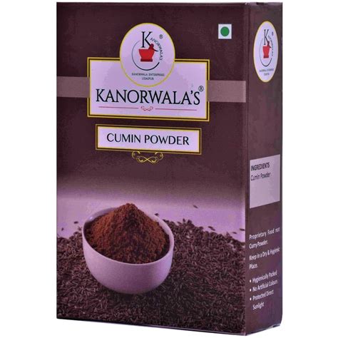 KANORWALA S Jeera Powder Packaging Type Box Packaging Size 50g At