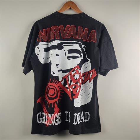 Vintage 90s Nirvana Kurt Cobain Grunge Is Dead Grailed