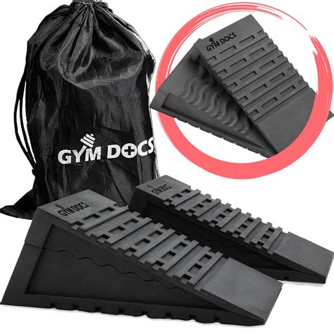 Buy Gym Docs Squat Wedge Block Doctor Designed Pair Of Adjustable Non