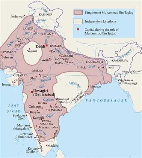 alauddin khilji empire map