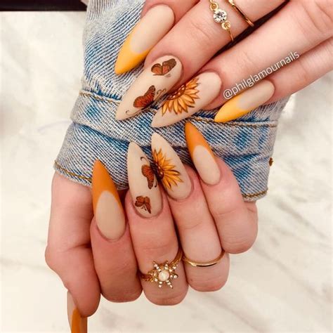 20 Sunflower Nail Designs You Must Try For This Year 2023 2000 Daily