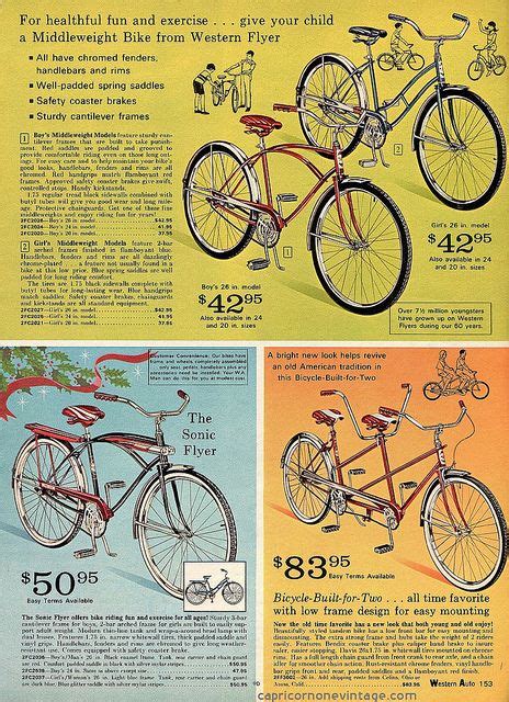 196970 Fall And Winter Western Auto Catalog Bike Poster Vintage Ads