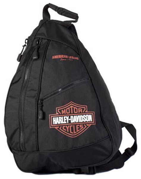 Harley Davidson Bar Shield Sling Backpack Bp S Orgblk Ebay