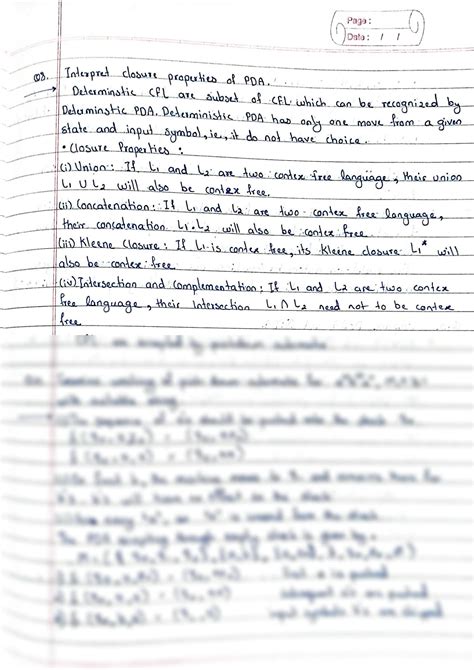 SOLUTION Theory Of Computation Pushdown Automata Pda Studypool