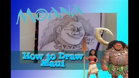 How To Draw Maui From Disney S Moana Dramaticparrot Youtube