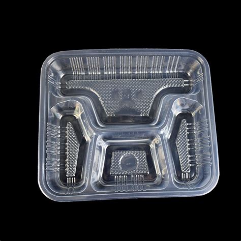 Custom Compartments Disposable Pp Plastic Take Away Lunch Bento Box