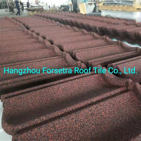 Hangzhou Forsetra Bond Type Stone Coated Steel Roofing Tile Tiles And