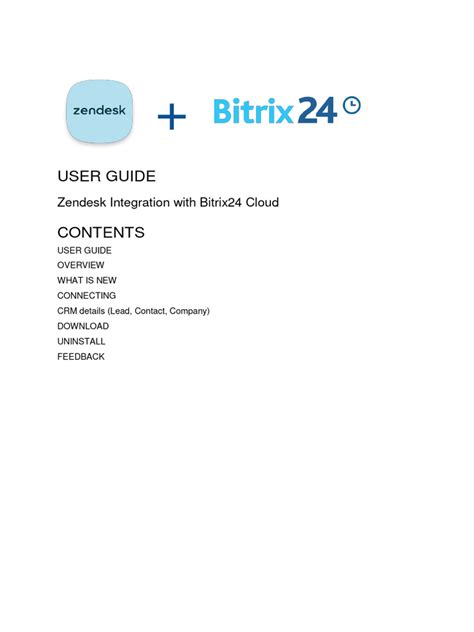 Zendesk Integration Manual Eng Pdf Customer Relationship Management