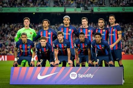 Fc Barcelona Line During La Liga Editorial Stock Photo Stock Image