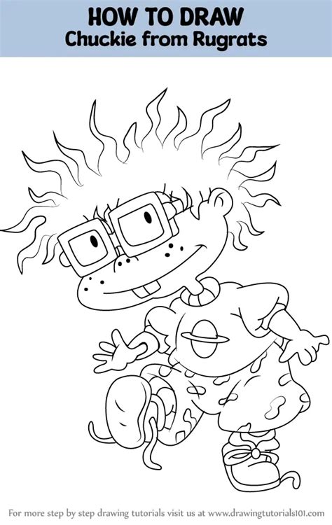 How To Draw Chuckie From Rugrats Rugrats Step By Step