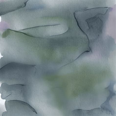 Pale Gray Blue Green Abstract Watercolor Drawing Creative Fabrica