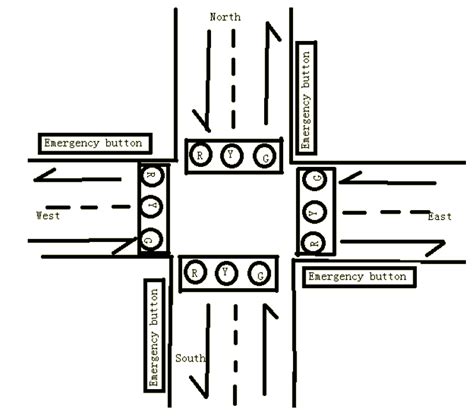 4 Way Traffic Signal Circuit Diagram