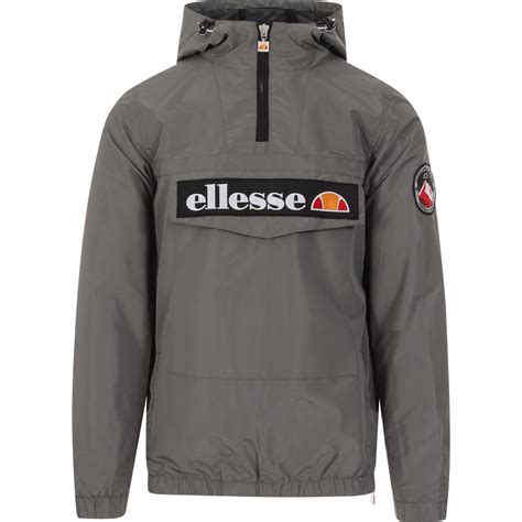 Ellesse Mont Men S Retro S Overhead Jacket Dark Grey