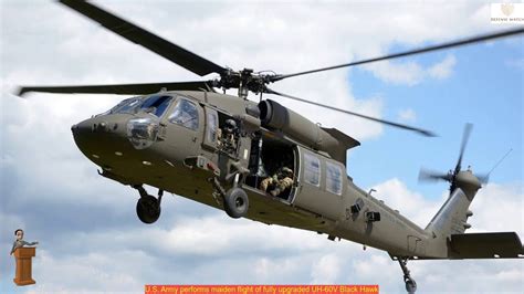 Us Army Performs Maiden Flight Of Fully Upgraded Uh 60v Black Hawk