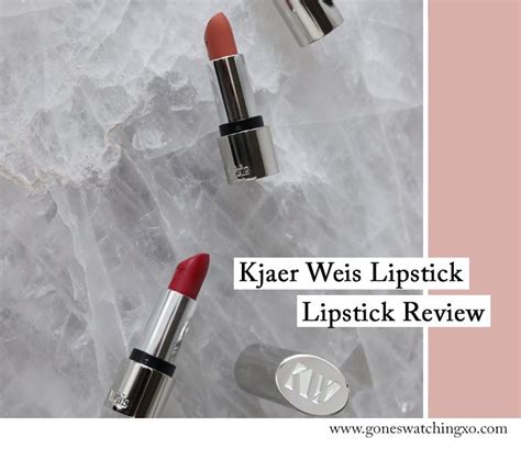 Kjaer Weis Lipstick Review Swatches Carmine Free Shades Gone