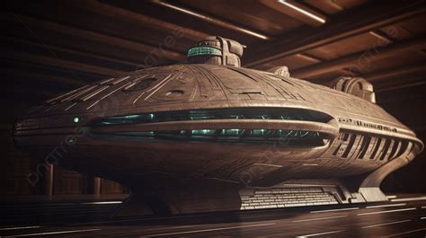 Pesawat Ruang Angkasa Alien Konseptual Dalam Desain 3d Kapal Asing