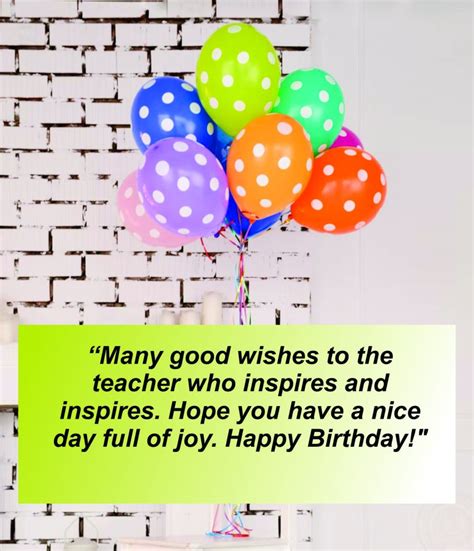 Birthday Wishes For Teachers Quotes And Messages Wishesmessages Hot