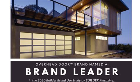 Overhead Door™ Brand Recognized as a 2020 BUILDER Brand Leader ...