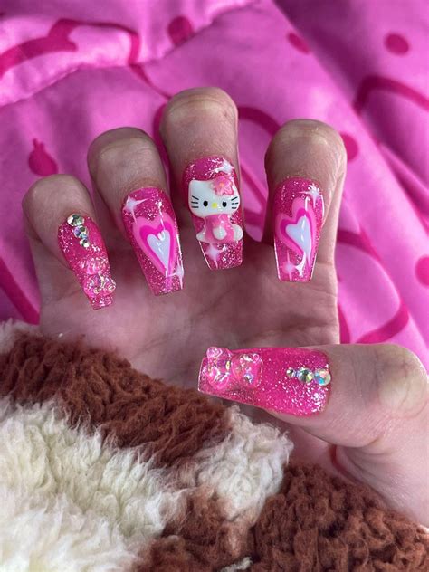 Hello Kitty Nails Hello Kitty Nails Hello Kitty Nails Art Cat Nails