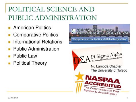 PPT POLITICAL SCIENCE AND PUBLIC ADMINISTRATION PowerPoint