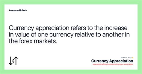 Currency Appreciation Awesomefintech Blog