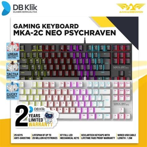 Sen Armaggeddon Mechanical Gaming Keyboard Mka C Neo Wired