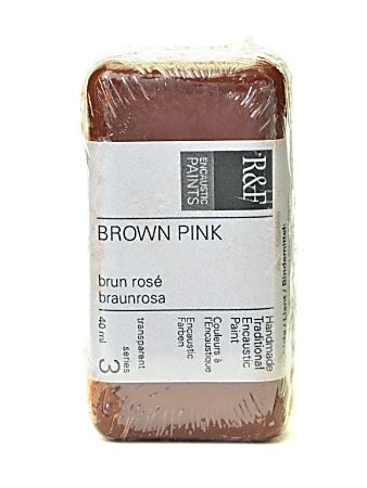 R F Handmade Paints Encaustic Paint Cake Ml Brown Pink