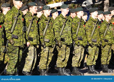 Canadians Soldiers Editorial Stock Image Image Of Alignment 48644879