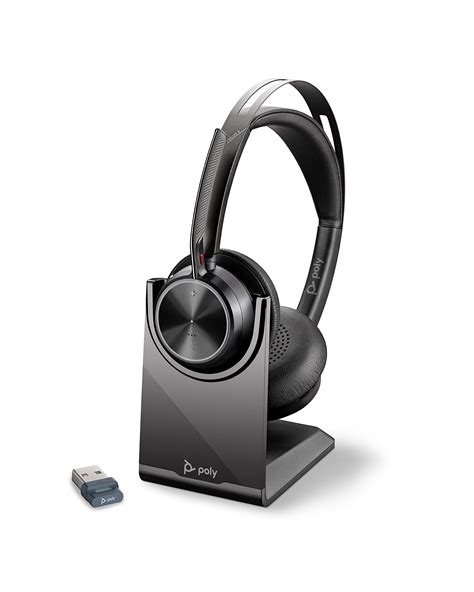 Poly Voyager Focus Uc Casque Sans Fil Station De Charge