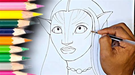 Como Desenhar A Neytiri Personagem De Avatar De Um Jeito FÁcil Drawing Art Youtube