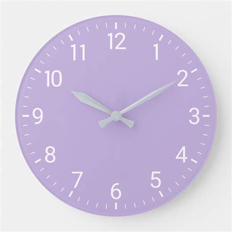 Purple Wall Clock Zazzle Purple Wall Clocks Purple Room Decor