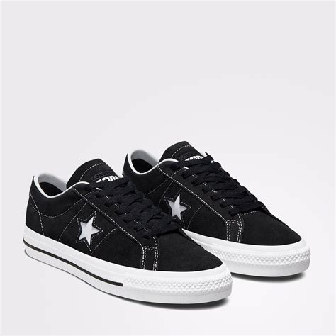 Converse Cons One Star Pro Unisex Siyah Süet Sneaker 171327C