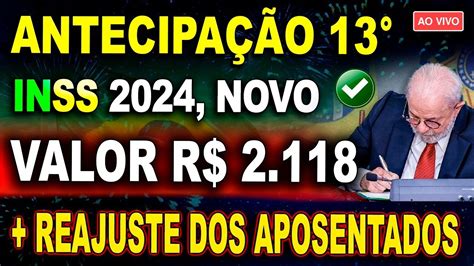 AO VIVO R 2118 VAI CAIR NA CONTA DOS APOSENTADOS REAJUSTE NAS