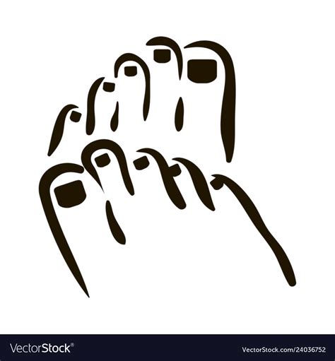 Foot Care Icon Woman Feet Royalty Free Vector Image