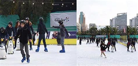 En Las Condes Se Abre La Primera Pista De Patinaje Sobre Hielo Al Aire