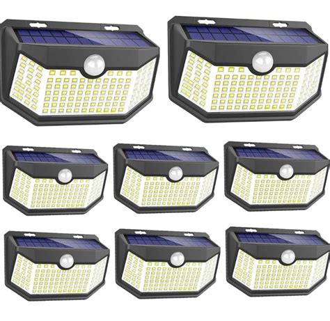 Hmcity Solar Lights Outdoor Led With Lights Reflector And