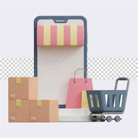 Premium Psd Ecommerce 3d Illustration