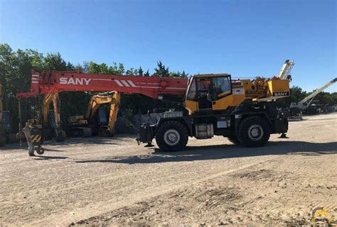 Sany SRC840 40 Ton Rough Terrain Crane For Sale Hoists Material