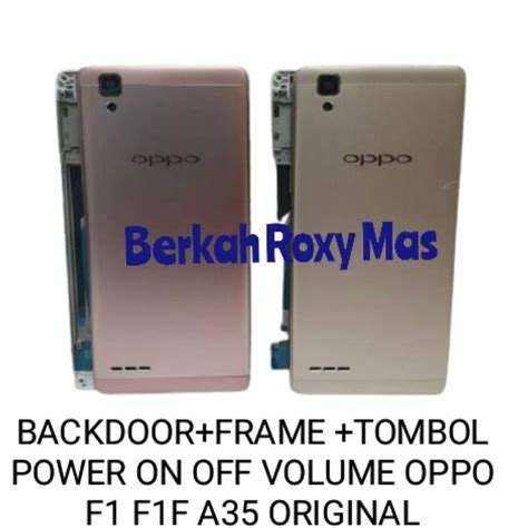 Jual BACKDOOR FRAME TOMBOL ON OFF VOLUME KESING CASING FULLSET OPPO F1