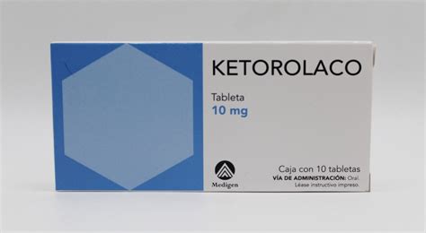 Ketorolaco 10mg 10 Tabletas Farma Gen