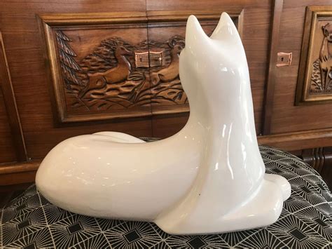 A Mid Century Haeger Large Cat Artedeco Online Antiques
